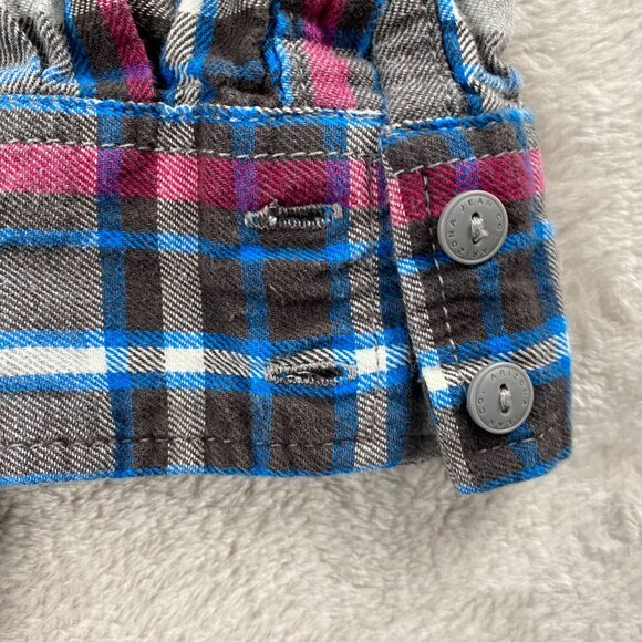 Arizona Jean Mens Plaid Flannel Shirt M Long Sleeve Cotton - Picture 7 of 13